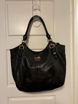 Coach Black Leather Hobo Shoulder Bag