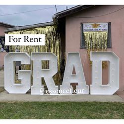 GRAD Marquee Letters 