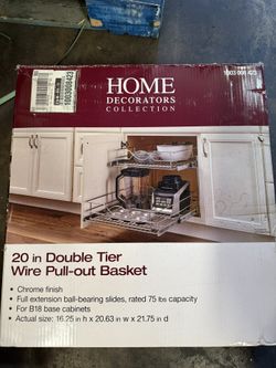 Double Tier Wire Pull Out Basket 