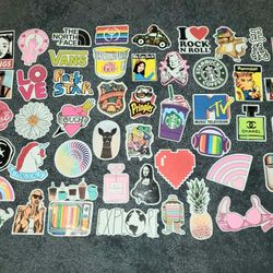 #19-New laptop skateboard helmet cell phone waterproof stickers 49ct