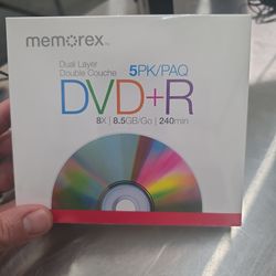 Memorex DVD +R 5 pack