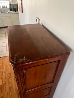 Vintage French Provincial Tallboy Dresser