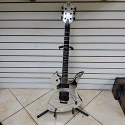 BC Rich 6 Strings Electric Guitar Mirror Cracks
