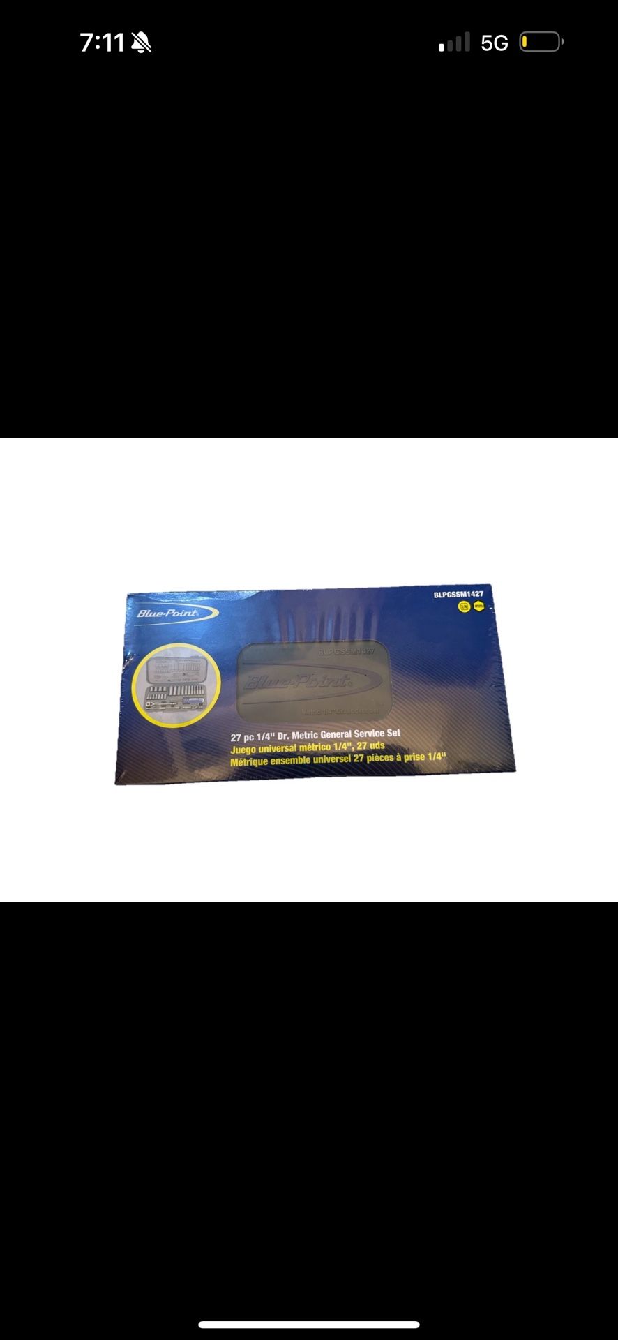 Blue-Point 27 Pc 1/4” Dr. Metric General Service Set