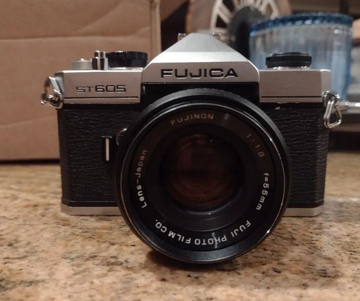 Vintage Fujica ST605 With A Fujinon 1:1.8 55mm Lens M42 Lens Mount 
