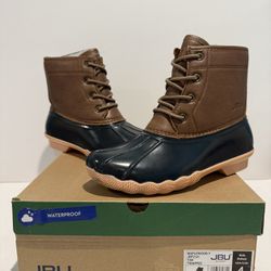 Brand New JBU maplewood Tan Kids Waterproof Winter And Snow Duck Boots Size 4m