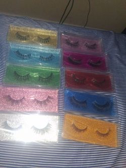 Human hair lashes / $2 per box