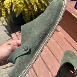 Birkenstock Lutry In Thyme Suede. 