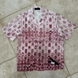 Amiri Button Sleeve Shirt Silk Fabric Any Colors 