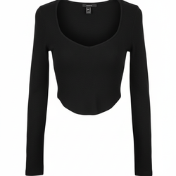 Cropped blouse black 🖤