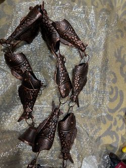 All new ornate hanging rain chains bronze fishing rainbow