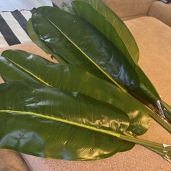 Artificial Banana Leaves With stem 