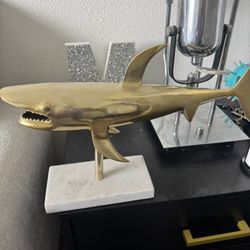 Metal Shark Desk Or Shelf Decor