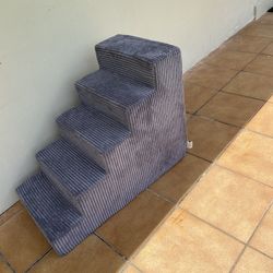 Dog Stairs 5 Step 22.5 Height Non Slip Foam Gray Best Pet Supplies Steps