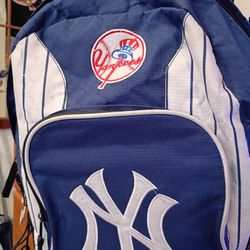 NY Yankees Backpack Blue White