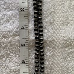 Faceted Fire Polished Black Beads