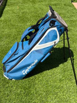 TaylorMade FlexTech Lite Stand Bag - Lightweight Stand Golf Bag - Blue