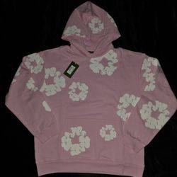 Denim Tears The Cotton Wreath Hoodie, Powder Pink, Sizes S, M, & L