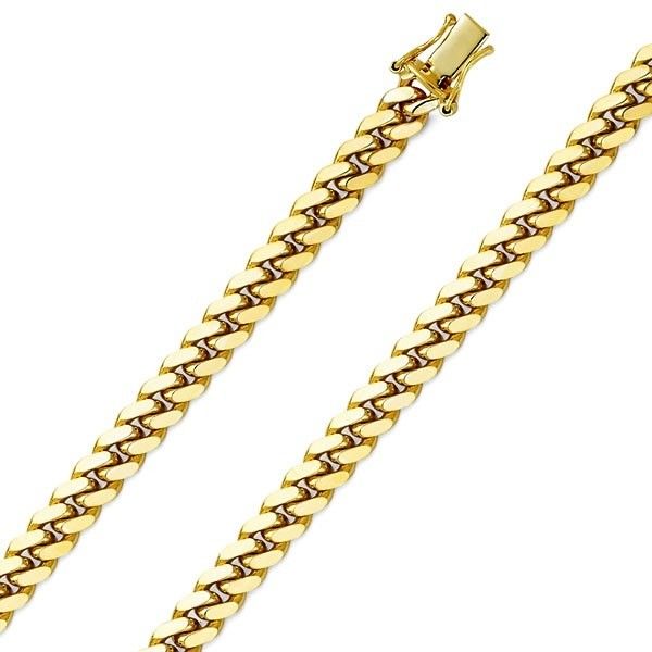 Miami cuban link chain solid gold 14k 6mm 26inch 70grams