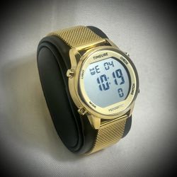 Timeure Digital Pedometer Watch (Gold) - Like New with Box