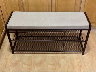 Storage Shoe Bench Organizer