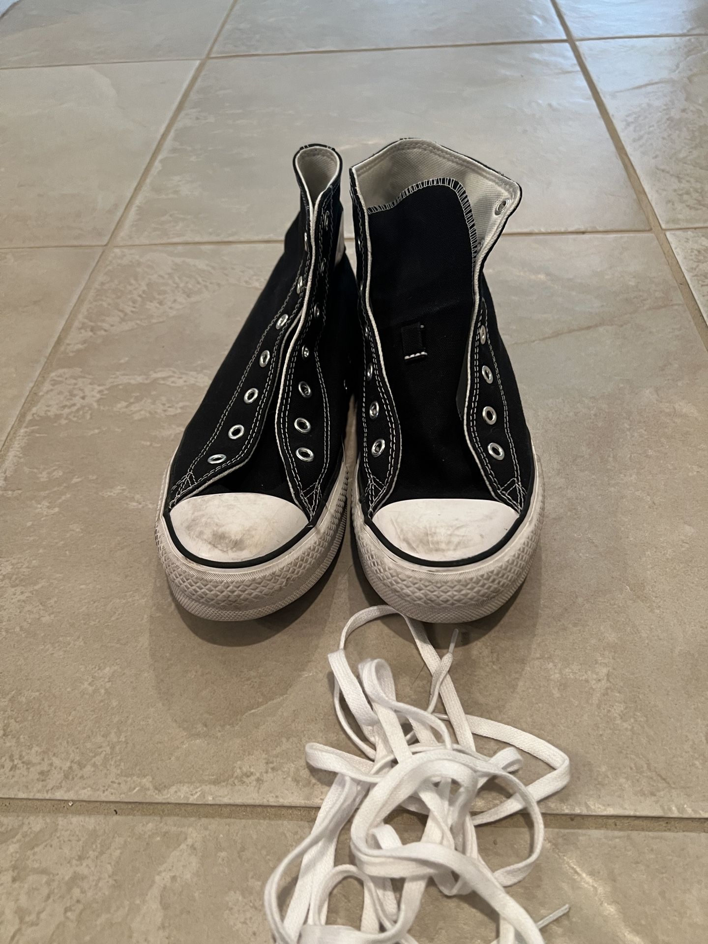 Black converse high top