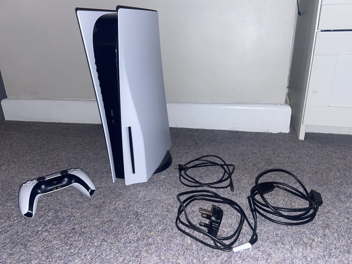 Ps5 Blu Ray Edition Console -White With Controller