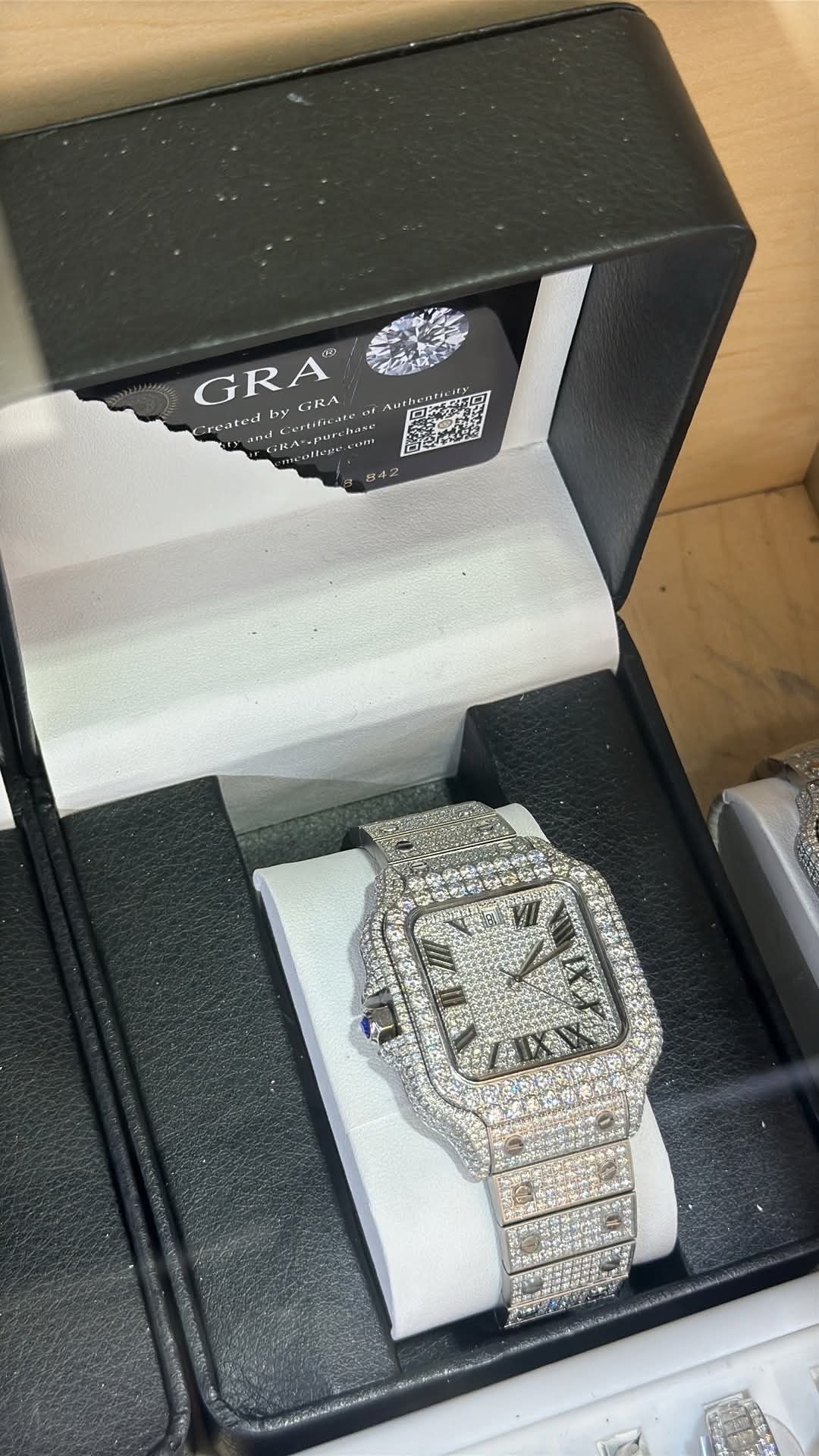 Vvs Fully Mossanite Watch