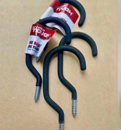 Heavy duty screw hook