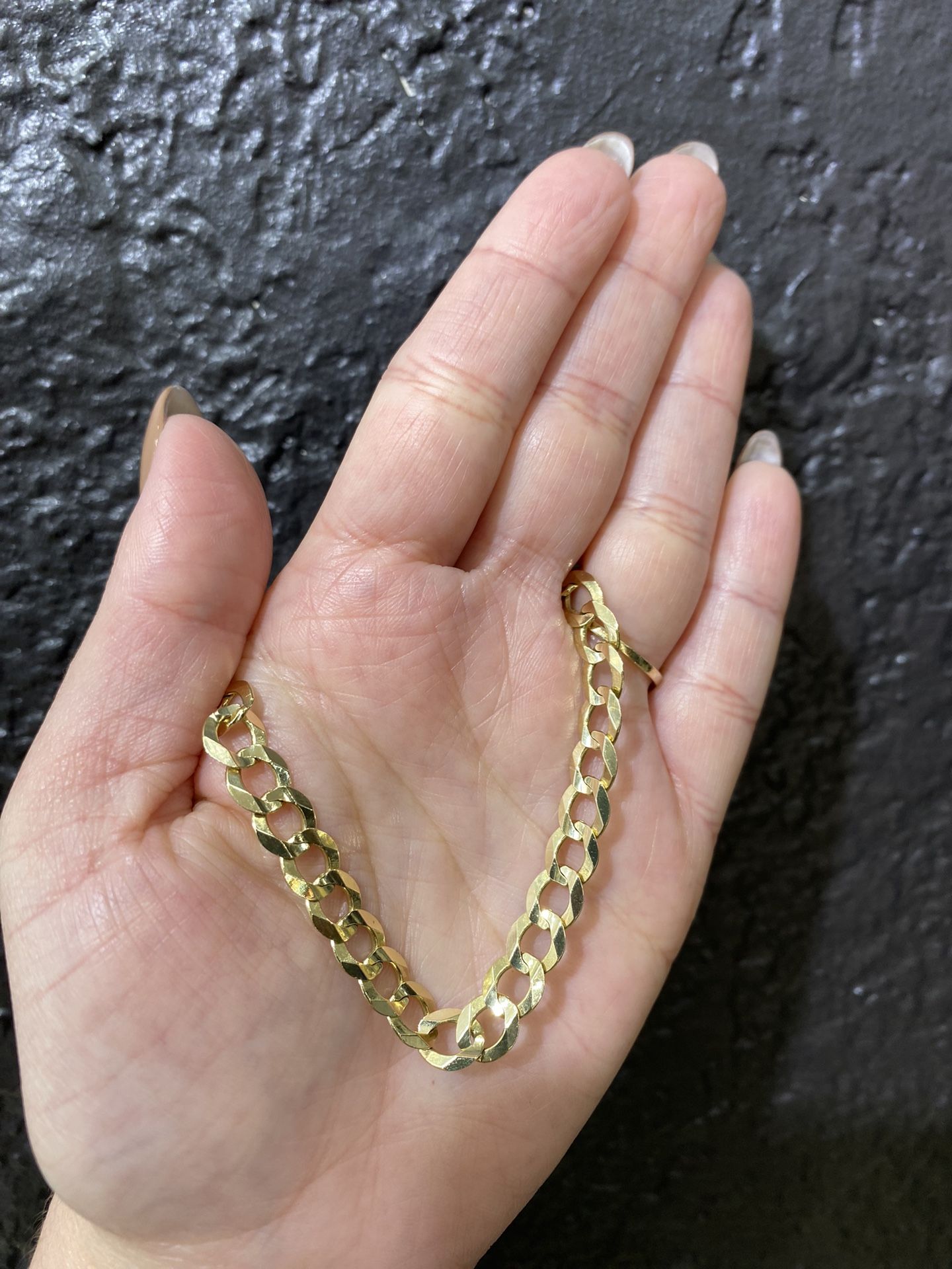 14k CURB BRACELET