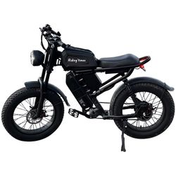 Riding Times Z8 Pro Electric Bike 28mph , Up To 150 Mile Range, Dual Batteries , Full Suspension, 20 inch Tires 