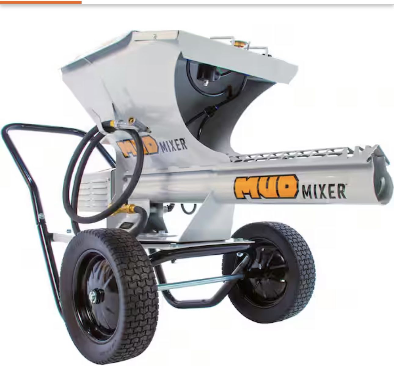 MUDMIXER Continuous Feed Portable Electric Concrete, Cement and Mortar Mixer