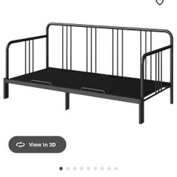 Expandable Daybed frame, black, Twin to full OBO
