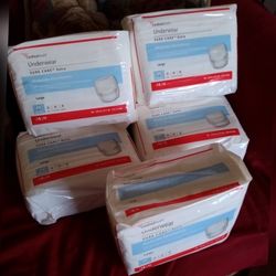 Cardinalhealth  Underwear  Sure Care  Extra  ( Large) Bran New Sealed Packages  5 New Sealed Packages For $35.00 