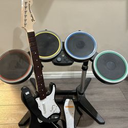 Rock Band 4 Drums And Guitar Xbox READ DESCRIPTION 