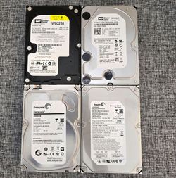 Four 3.5" Internal Hard Drives