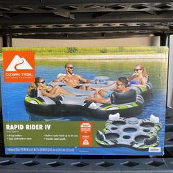 New in box 4-person River Tube Raft / Quad River Tubes with Built-in Cooler