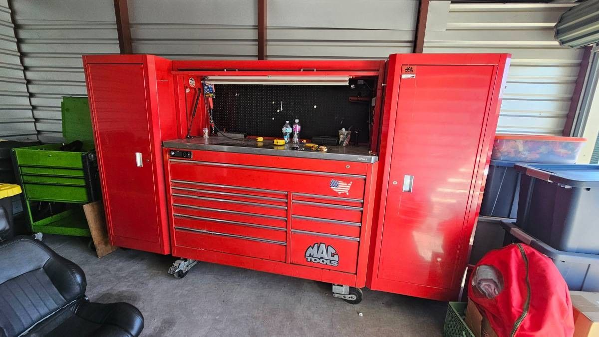 For Sale: Toolbox, Hutch, & Side Cabinets