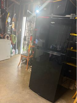 Black Whirlpool Refrigerator