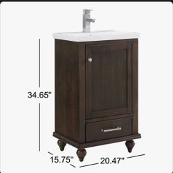 Brown Vanity 20"