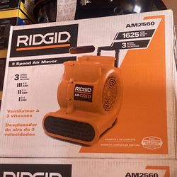 Ridgid 3 Speed Air Mover With Handle And Wheels For Easy Movement. Brand New Item.