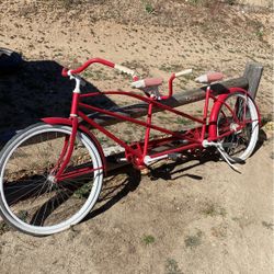Old school tandem bike