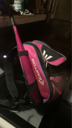 Easton softball bag/axe bat/ girls medium helmet