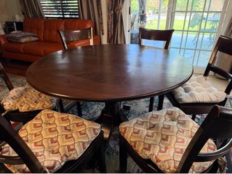 48 inch dining table with 6 chairs