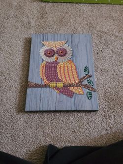 Owl Canvas 10 X 13