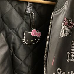 Hello Kitty Rhinestone Bomber Jacket 