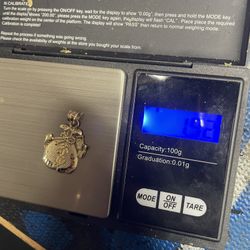 10k Gold Money Bag Pendant 