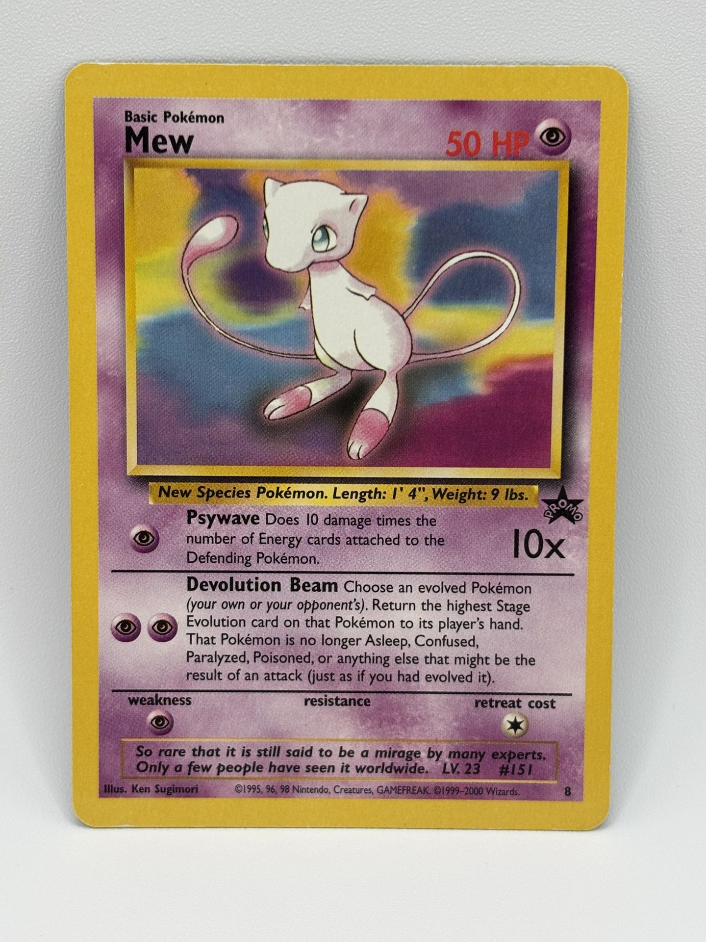 Mew Pokémon Card Black Star Promo WOTC