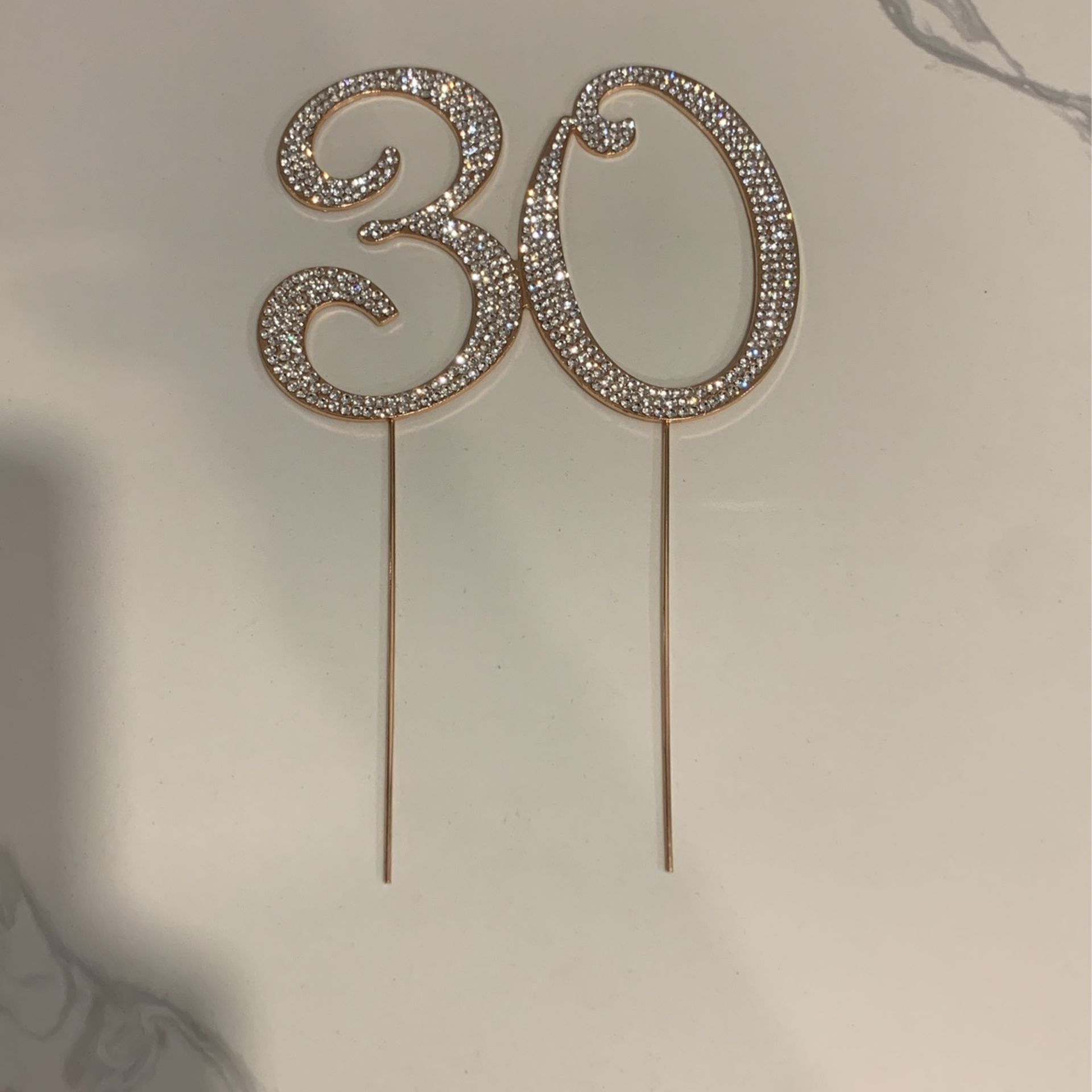 30 Rose Diamond Cake Topper