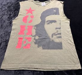 Men Medium Vintage Che Guevara Rage Against The Machine Big Print Tank Top